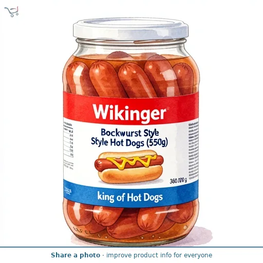 Wikinger Bockwurst Style Hot Dogs (550g)