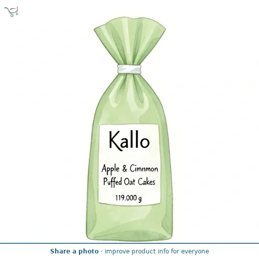 Kallo Apple & Cinnamon Puffed Oat Cakes