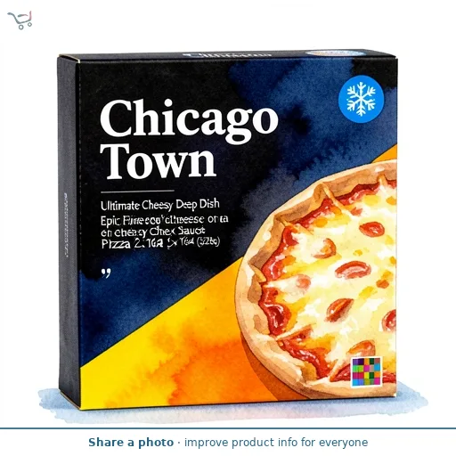 Chicago Town Ultimate Cheesy Deep Dish Epic Five Cheese Pizza 2 x 164g