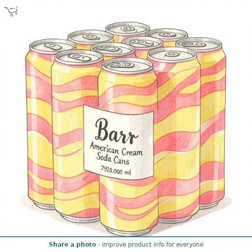 Barr American Cream Soda Cans