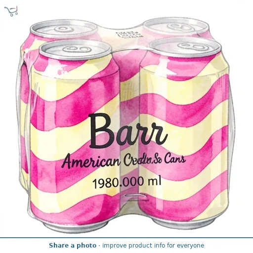Barr American Cream Soda Cans
