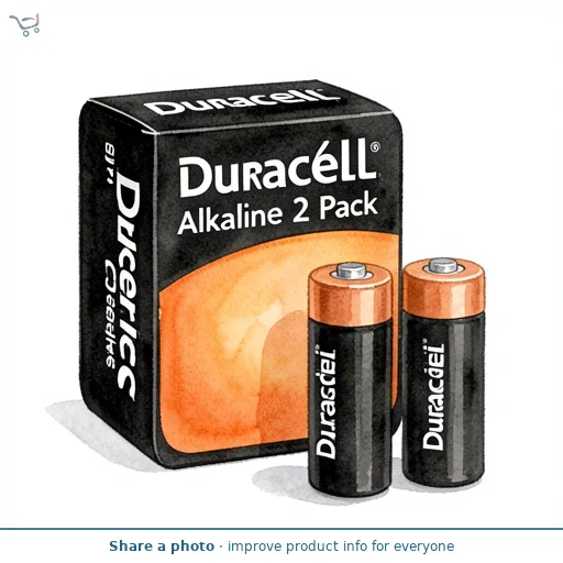 Duracell Plus Alkaline C Batteries, pack of 2