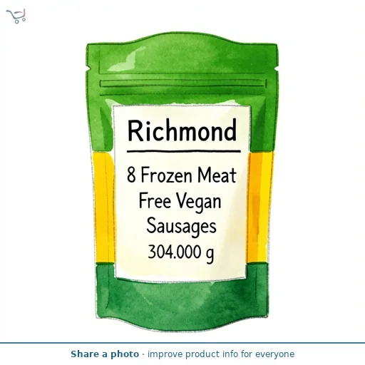 Richmond 8 Frozen Meat Free Vegan Sausages 304g