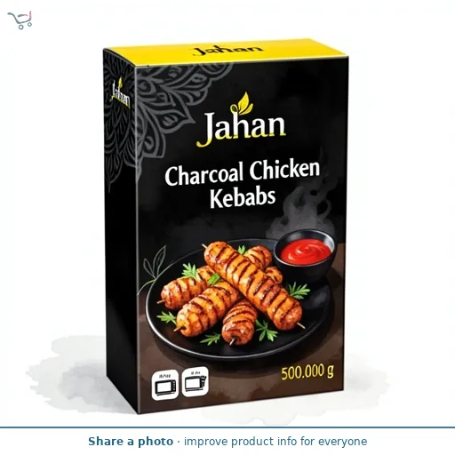 Jahan 10 Premium Charcoal Cooked Chicken Kebabs 500g