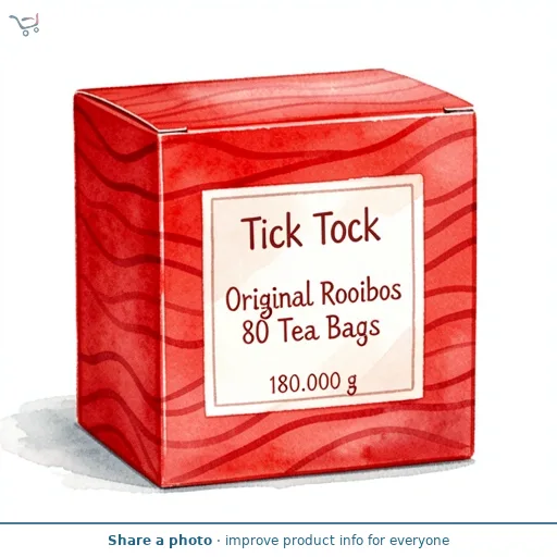 Tick Tock Original Rooibos 80 Tea Bags