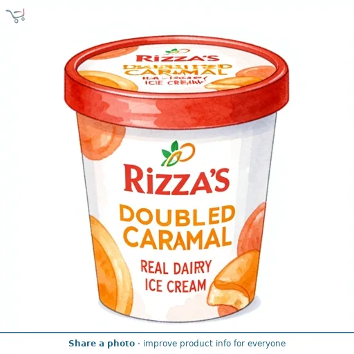 Rizza's Double Salted Caramel Real Dairy Ice Cream