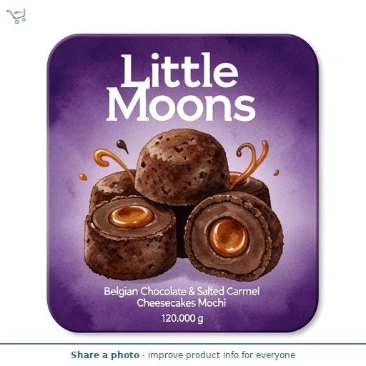 Little Moons Belgian Chocolate & Salted Caramel Cheesecakes Mochi