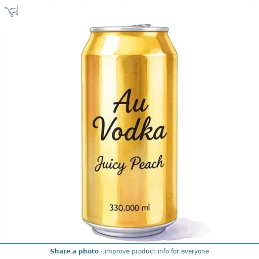 Au Vodka Juicy Peach 330ml