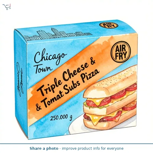 Chicago Town Triple Cheese & Tomato Subs Pizza 250g