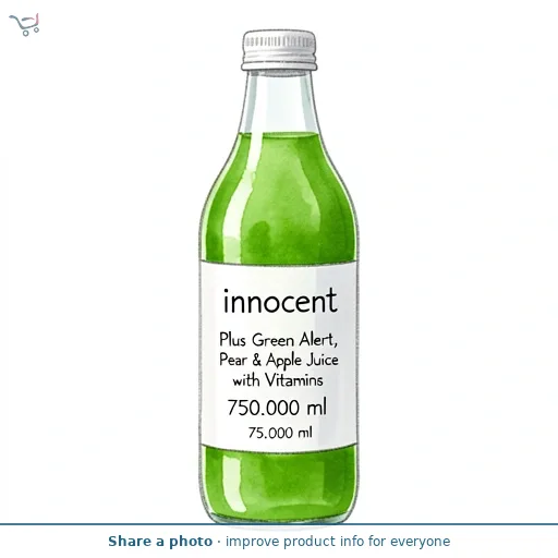 Innocent Plus Green Alert, Pear & Apple Juice with Vitamins