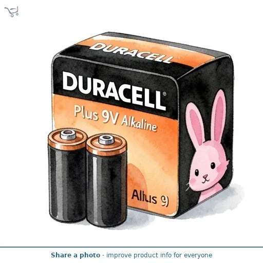 Duracell Plus 9V Alkaline