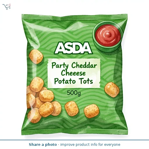 ASDA Party Cheddar Cheese Potato Tots 500g