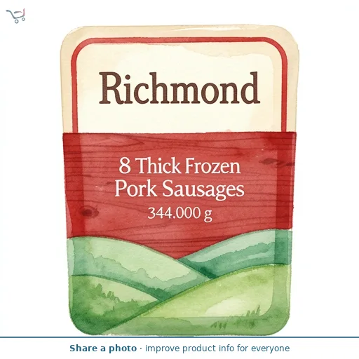 Richmond 8 Thick Frozen Pork Sausages