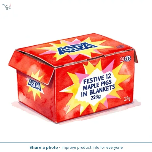 ASDA Festive 12 Maple Pigs in Blankets 228g