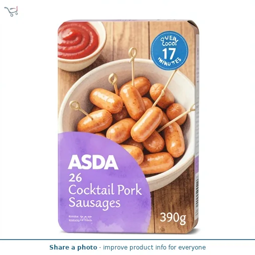 ASDA 26 Cocktail Pork Sausages 390g