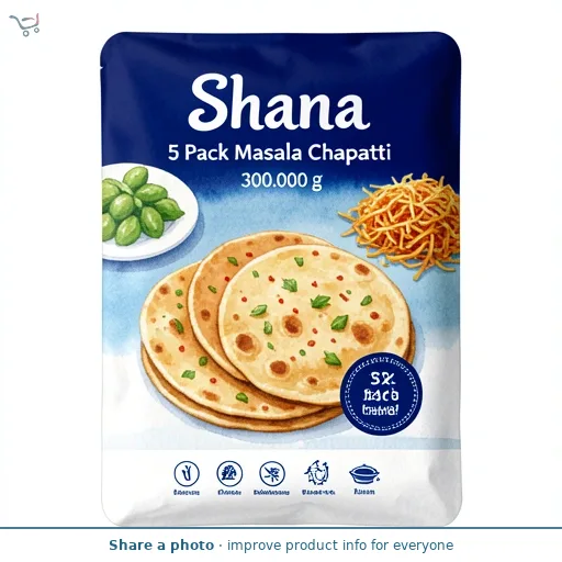 Shana 5 Pack Masala Chapatti 300g
