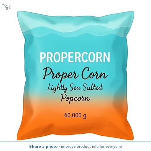 Propercorn Sea Salted Popcorn 6 x 10g (60g)