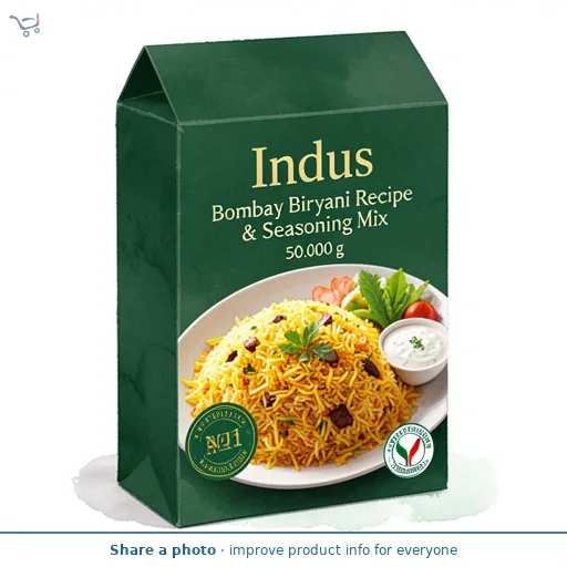 Indus Bombay Biryani Recipe & Seasoning Mix 50g