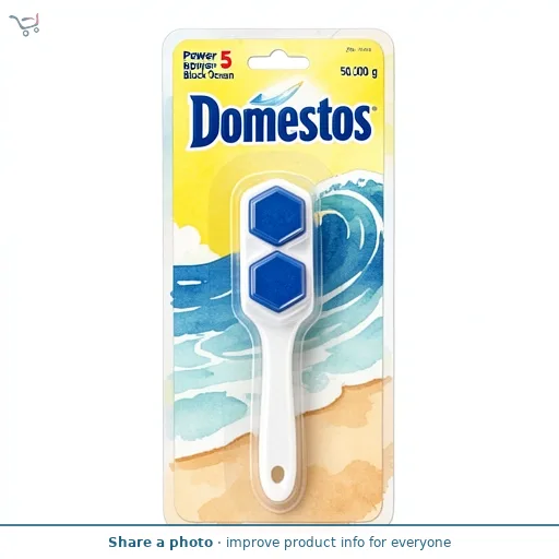 Domestos Power 5 Toilet Freshener Rim Block Ocean Cleaner x1 50g