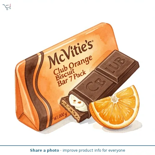 McVitie's Club Orange Biscuit Bar 7 Pack