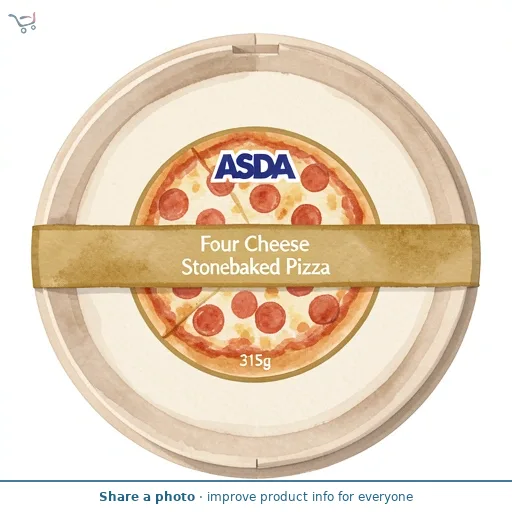ASDA Four Cheese Stonebaked Pizza 315g
