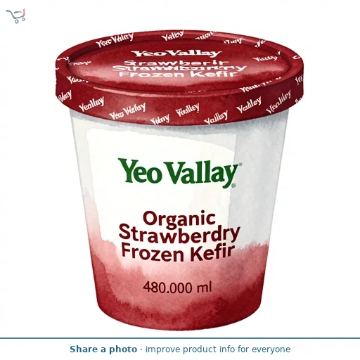 Yeo Valley Organic Strawberry Frozen Kefir