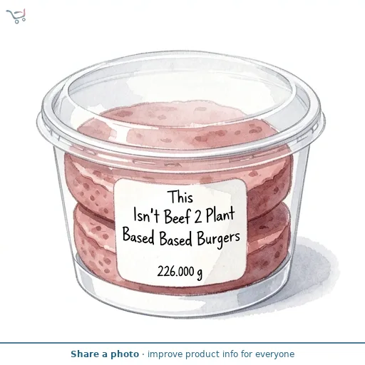 This Isn't Beef 2 Plant Based Burgers