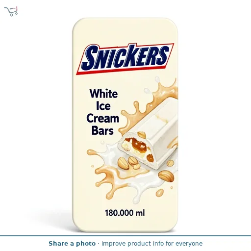 Snickers White Ice Cream Bars 