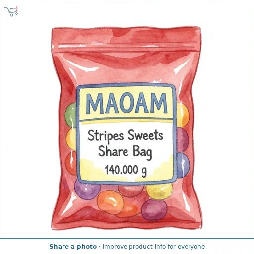 Maoam Stripes Sweets Share Bag 140g