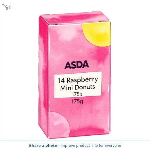 ASDA 14 Raspberry Mini Donuts 175g