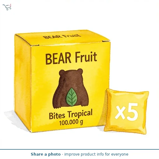 Bear Fruit Bites Tropical 5X20G
