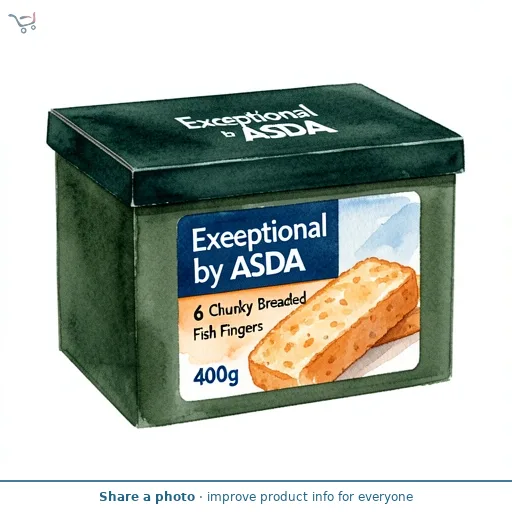Exceptional by ASDA 6 Chunky Breaded Fish Fingers 400g