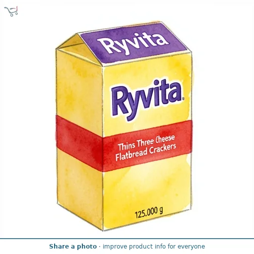 Ryvita Thins Three Cheese Flatbread Crackers
