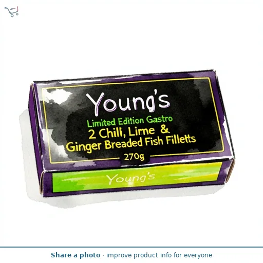 Young's Gastro Chilli, Lime & Ginger Breaded Fish Fillets, Limited Edition x2 270g