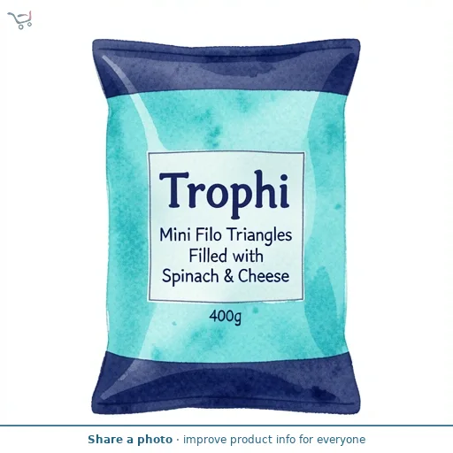 Trophi Mini Filo Triangles Filled with Spinach & Cheese 400g