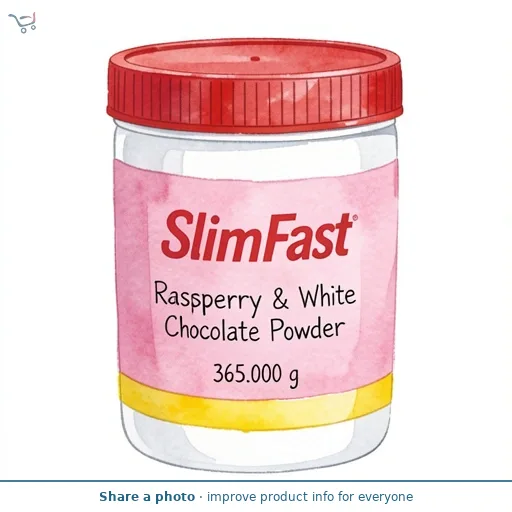 SlimFast Meal Replacement Shake Powder Tin Raspberry & White Chocolate Flavour 10 meals 365g