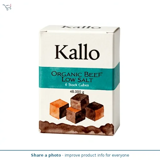 Kallo Organic Beef Low Salt 6 Stock Cubes
