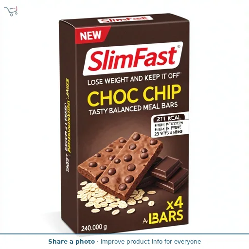 Slimfast Meal Replacement Choc Chip Bar