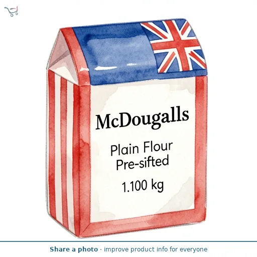 McDougalls Plain Flour Pre-sifted   1.1kg
