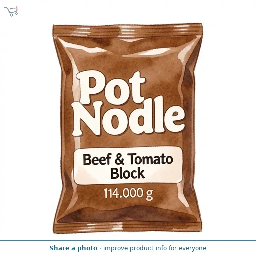 Pot Noodle Beef & Tomato Instant Noodles Block 114 g
