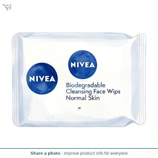 NIVEA Biodegradable Cleansing Face Wipes Normal Skin