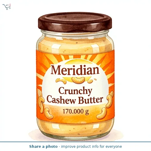 Meridian Crunchy Cashew Butter
