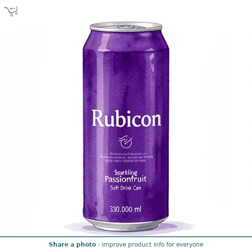 Rubicon Sparkling Passionfruit Soft Drink Can 330ml