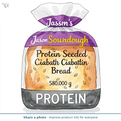 Jason's Sourdough Protein Seeded Ciabattin Bread