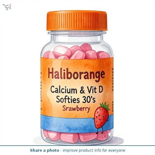 Haliborange Calcium & Vit D Softies 30's Strawberry