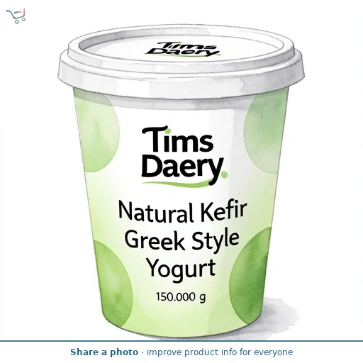 Tims Dairy Natural Kefir Greek Style Yogurt 