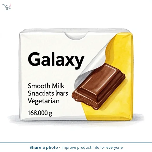 Galaxy Smooth Milk Chocolate Snack Bars Multipack Vegetarian
