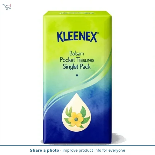 Kleenex Balsam Pocket Tissues Single Pack