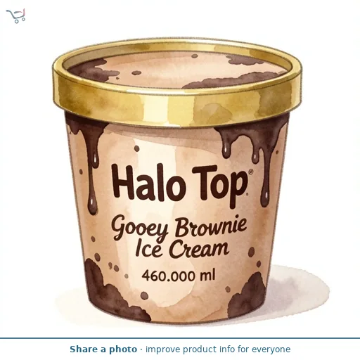 Halo Top Gooey Brownie Ice Cream