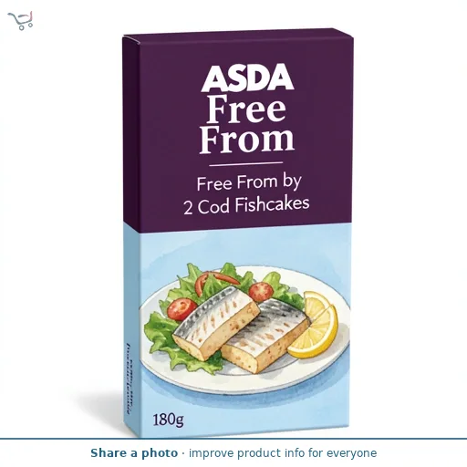 ASDA Free From Free From by  2 Cod Fishcakes 180g